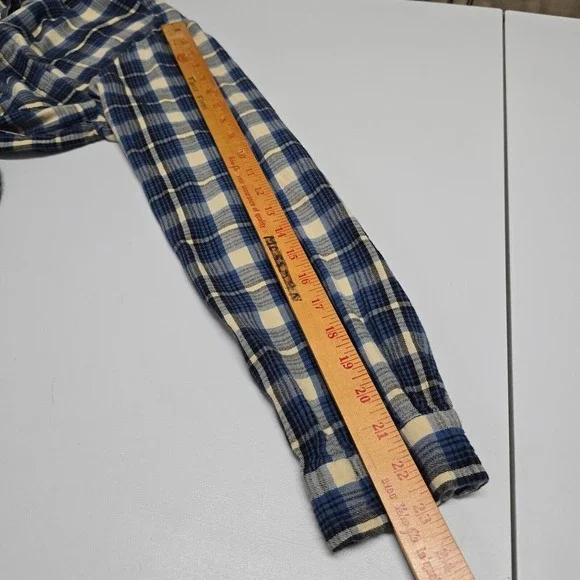 Denim & Supply Womens Plaid Button Up Shirt Blue Size Large Long Sleeve Casual - Picture 10 of 12